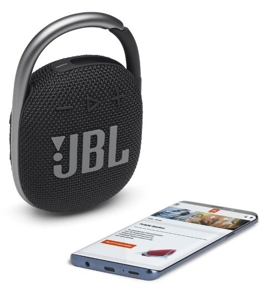 Портативная акустическая система JBL CLIP 4, черный