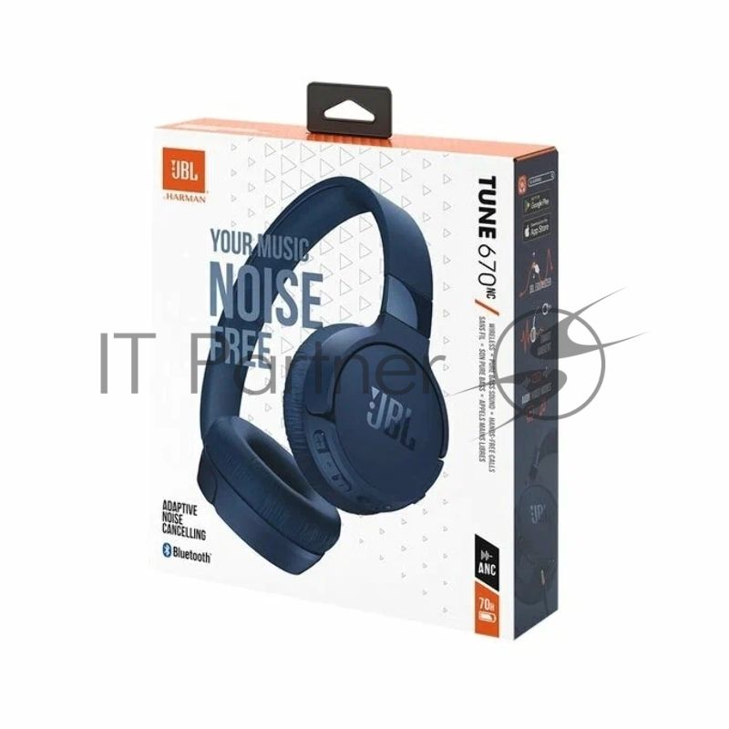 Гарнитура JBL T670NC синий