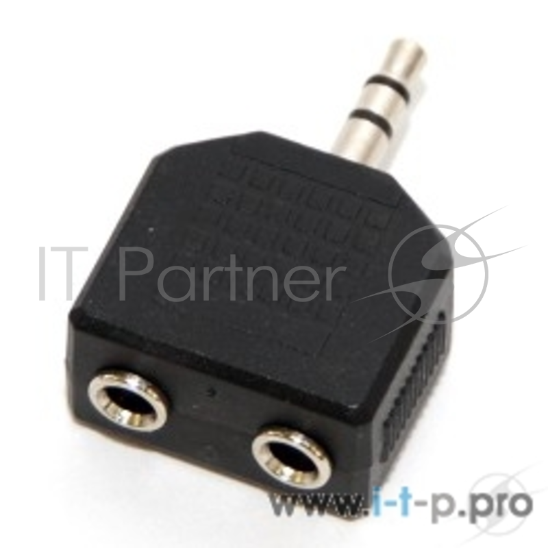 Переходник аудио mini Jack 3.5mm (M) -) 2 х mini Jack 3.5 (F), 5bites (AA-3MF2-01)