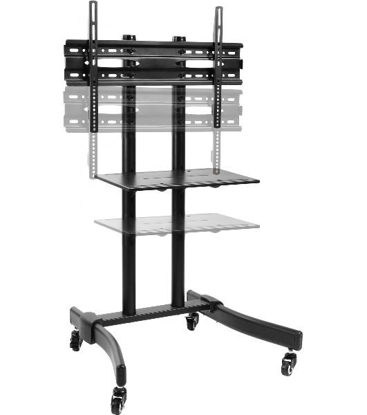 Стойка для телевизора Cactus CS-ST1030BK черный 37"-70" макс.50кг напольный мобильный