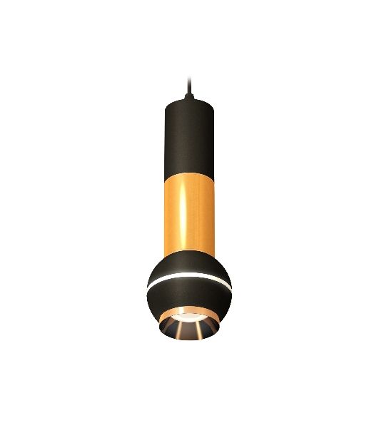 Светильник Ambrella XP1102030 SBK/PYG черный песок/золото желтое полированное MR16 GU5.3 LED 3W 4200K