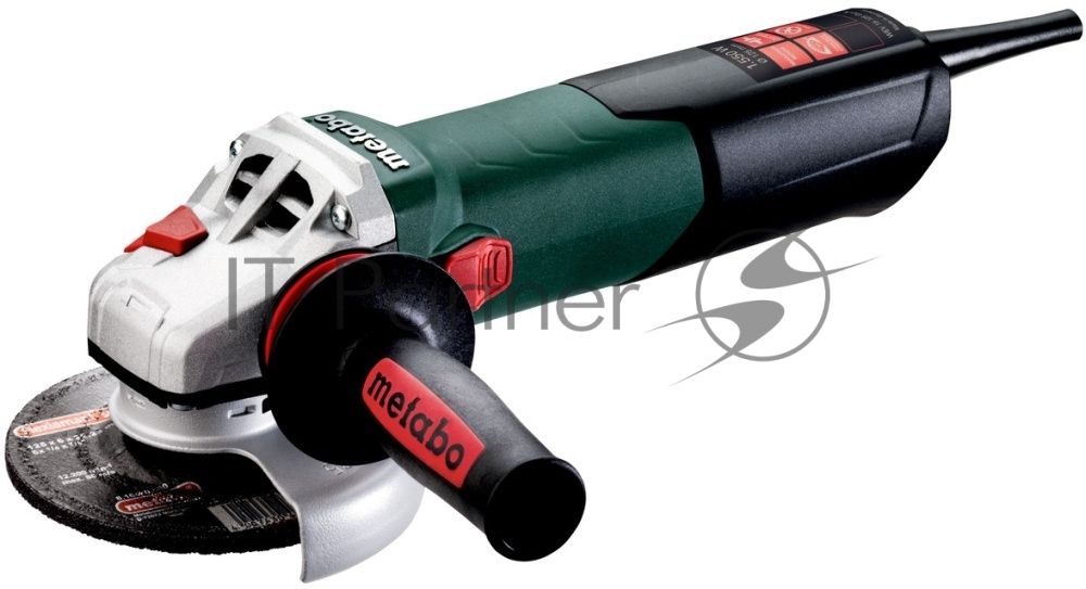 Шлифмашина угловая Metabo WEV 15-125 Quick 600468000 1550вт, 125 мм, 3.5Нм, 11000 об/мин, вес 2.5 кг