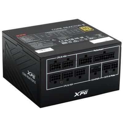 Блок питания ADATA XPG Core Reactor II COREREACTORII750GOLD RTL (COREREACTORII750G-BKCEU), 750Вт, 80 PLUS Gold, 120мм, модульный, черный