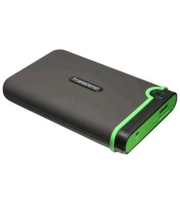 Внешний HDD 2.5" Transcend StoreJet 25M3, 2TB, USB 3.2 Gen 1 Type-A, 5400 rpm, зеленый