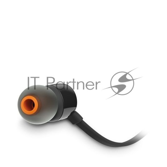 Проводные наушники JBL Tune 110 черный, внутриканальные, Jack 3.5 мм