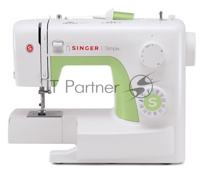 Швейная машина Singer Simple 3229 белый, электромеханическая, вертикальный качающийся, 29 операций, петля полуавтомат