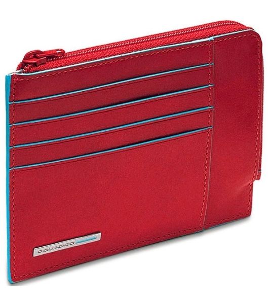 Чехол для кредитных карт Piquadro Blue Square PU1243B2R/R красный натур.кожа