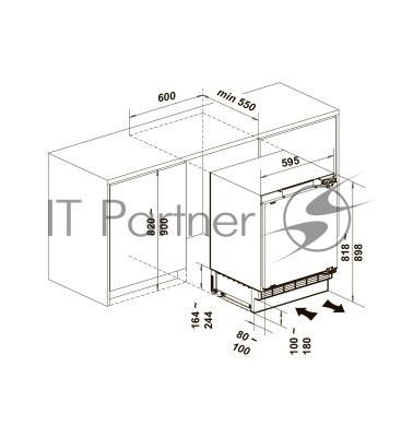 Морозильный шкаф LEX FBI 101 DF встраиваемый