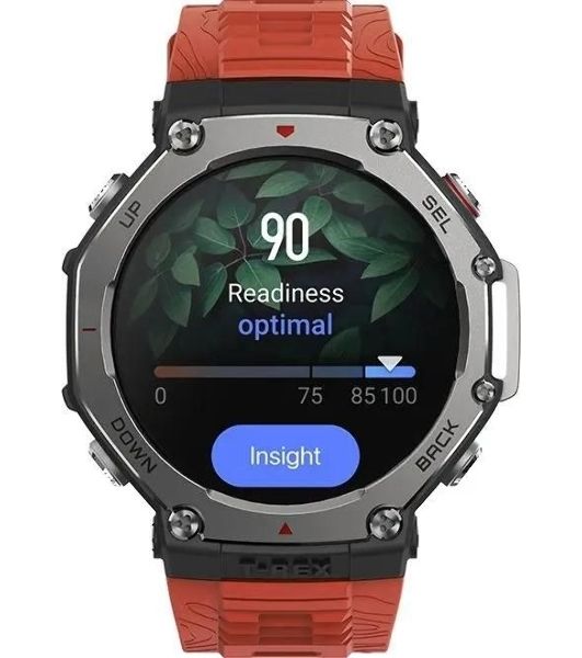 Умные часы Amazfit T-Rex 3 A2323, 1.5" AMOLED, Wi-Fi, Bluetooth, 10ATM, темно-серый / красный