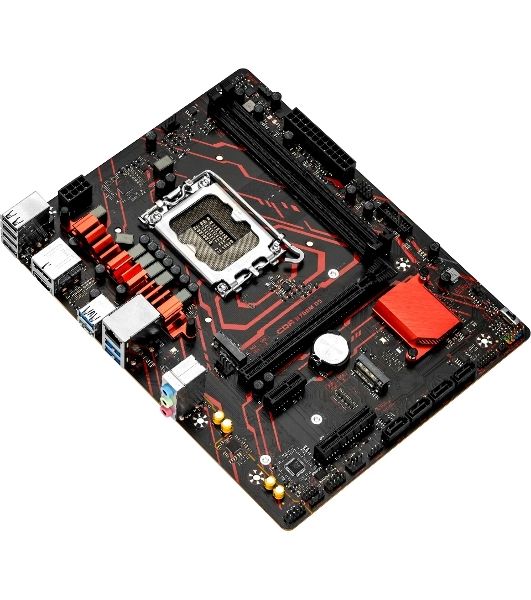 Материнская плата CBR B760M-D5L V2, LGA 1700, Intel B760, 2xDDR5, 4xSATA, 2xM.2, 1xPCIe 4.0 x16, 1xPCIe x4, 1xPCIe x1, 1xHDMI, 1xDP, 1x1Gb LAN, 4xUSB-A 5Gbps, 4xUSB-A 2.0, 3x3.5 мм, 7.1, mATX