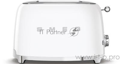 Тостеры SMEG Тостеры SMEG/ Стиль 50-х г.г, 2 ломтика, корпус из нержавеющей стали, 6 уровней поджаривания, белый