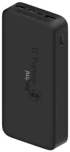 Портативный аккумулятор 20000mAh Xiaomi Redmi 18W Fast Charge Power Bank черный
