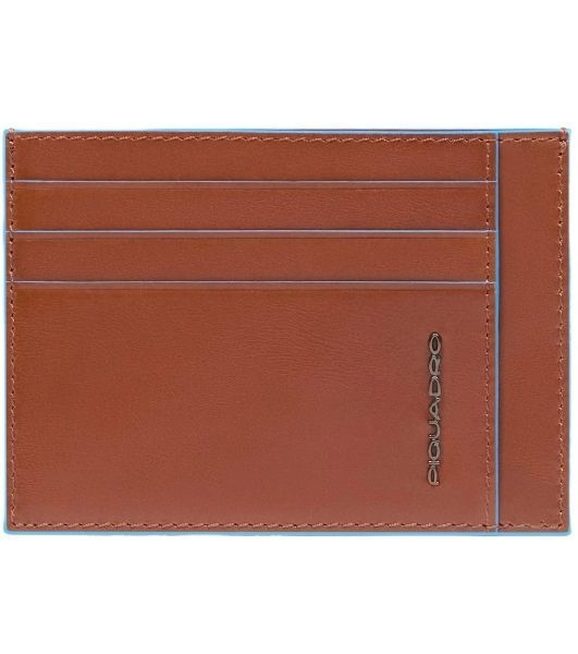 Картхолдер Piquadro Blue Square PP2762B2R/M каштановый, натуральная кожа
