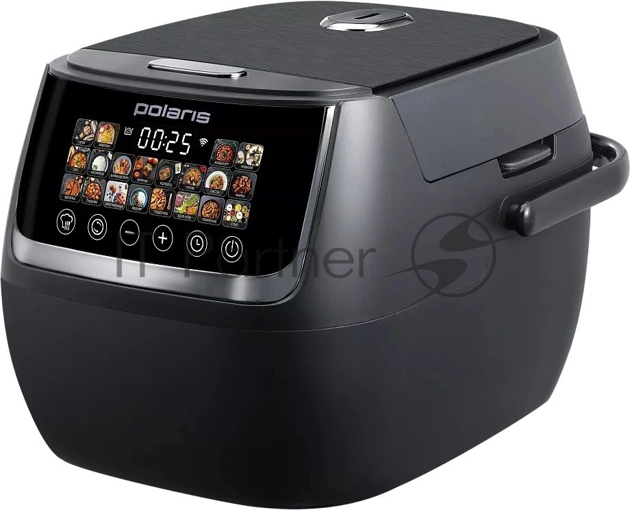 Мультиварка Polaris PMC 0515 WIFI IQ Home черный/серебристый, 5 л, 1050 Вт, сенсорное, 20 программ