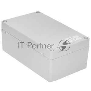 Корпус ACD XG387 Metal case IP65, 200x120x80мм, металлический, 3 отверстия (28 + 28 + 23мм) с резиновыми заглушками, серебристый, совместим с Raspberry Pi 3B, 3B+, 4, Orange Pi