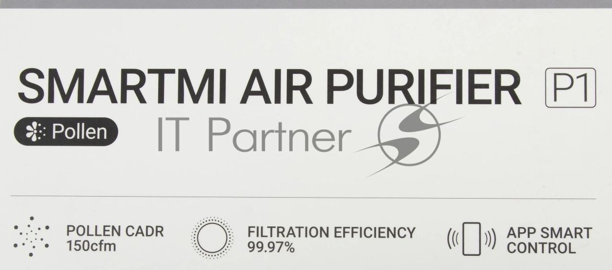 Очиститель воздуха Smartmi Air Purifier P1 ZMKQJHQP11 темно-серый, 30 м², HEPA-фильтр, угольный фильтр, управление со смартфона