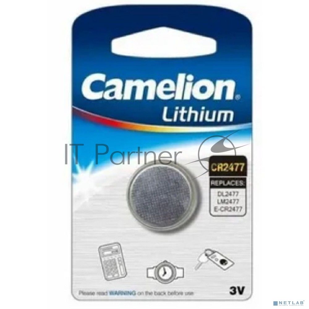 Элемент питания литиевый Camelion CR CR2477 BL-1 (блист.1шт)