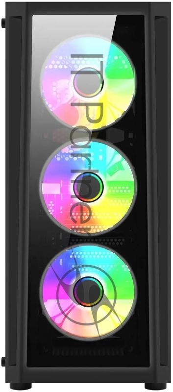 Компьютерный корпус Bloody BD-CC120F черный без БП ATX 8x120мм 1xUSB 2.0 1xUSB 3.0 audio bott PSU