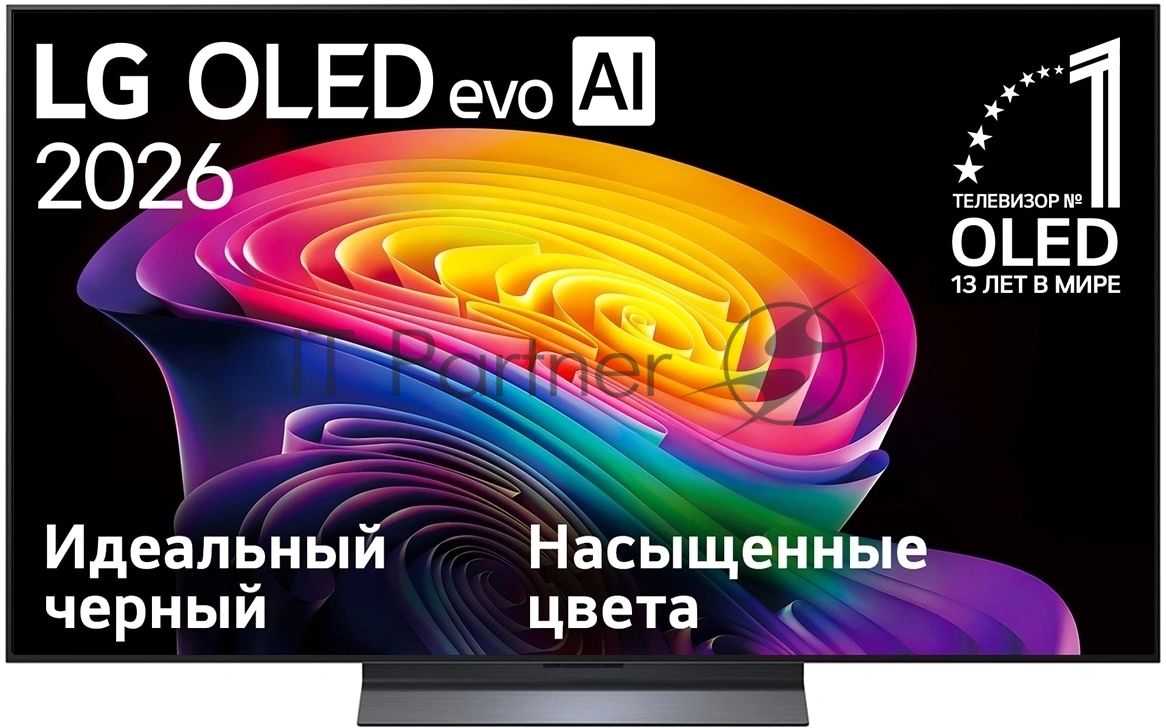 Телевизор LG 55" OLED55C6RLA черный/серебристый OLED UHD 120Hz Smart TV webOS