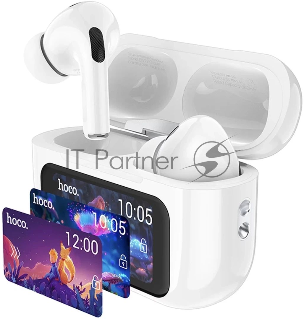 Наушники TWS Hoco EW72 Lite белый, внутриканальные, Bluetooth, до 4 ч.