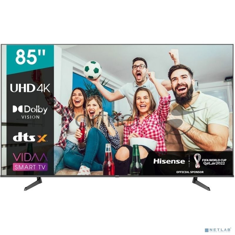 Телевизор Hisense 85" 85A6BG черный LED UHD 60Hz Smart