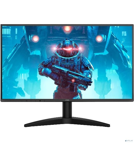 Монитор 23.8" AOC 24B36X IPS 1920x1080, 144 Гц, 4 мс, 16:9, 250 кд/м², HDMI, DP, HDR, Flicker Free, Low Blue Light, безрамочный дизайн, черный