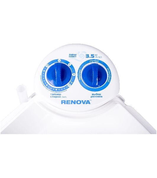 Стиральная машина Renova WS-35Е белая, загрузка вертикальная 3.5кг, класс: A