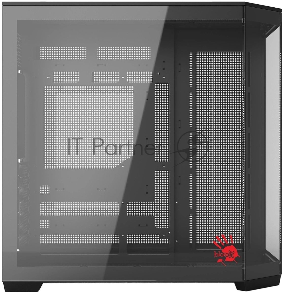 Компьютерный корпус Bloody BD-CC109 черный без БП ATX 10x120мм 2xUSB3.0 audio