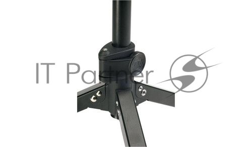 Микрофонная стойка "журавль" K&M 21020-300-55 высота от 900 до 1605 мм, длина стрелы 800 мм, металлические узлы, складная конструкция, материал стойки - сталь, цвет черный