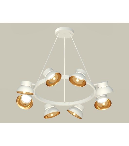 Светильник Ambrella light XB9195101/8 SWH/PYG/CL белый песок/золото желтое полированное/прозрачный GX53 (C9195, N8144)