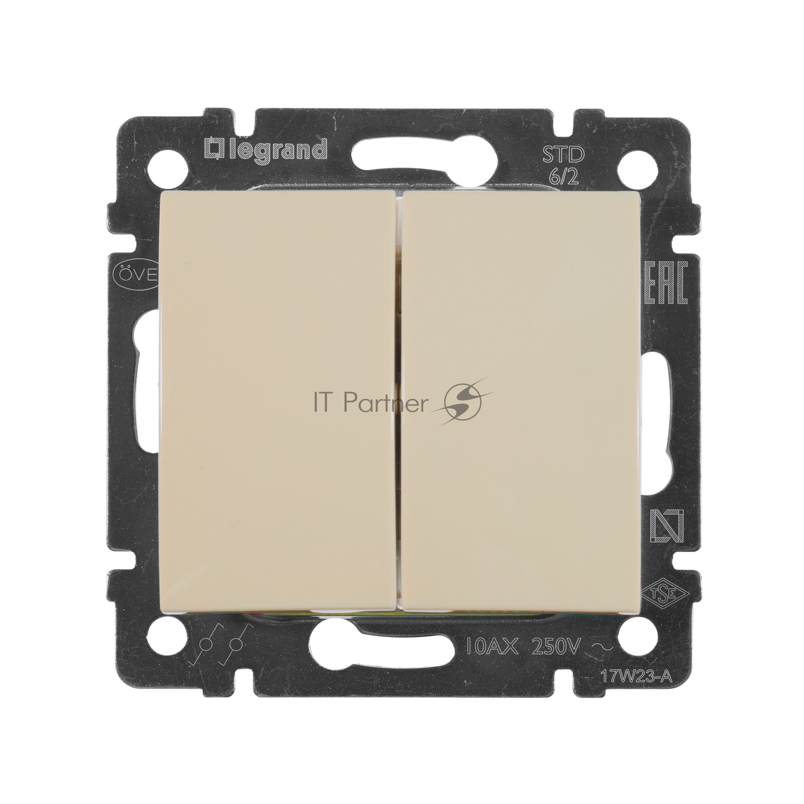 Переключатель Legrand 774308 Valena 2напр., 2-кл., сл. кость
