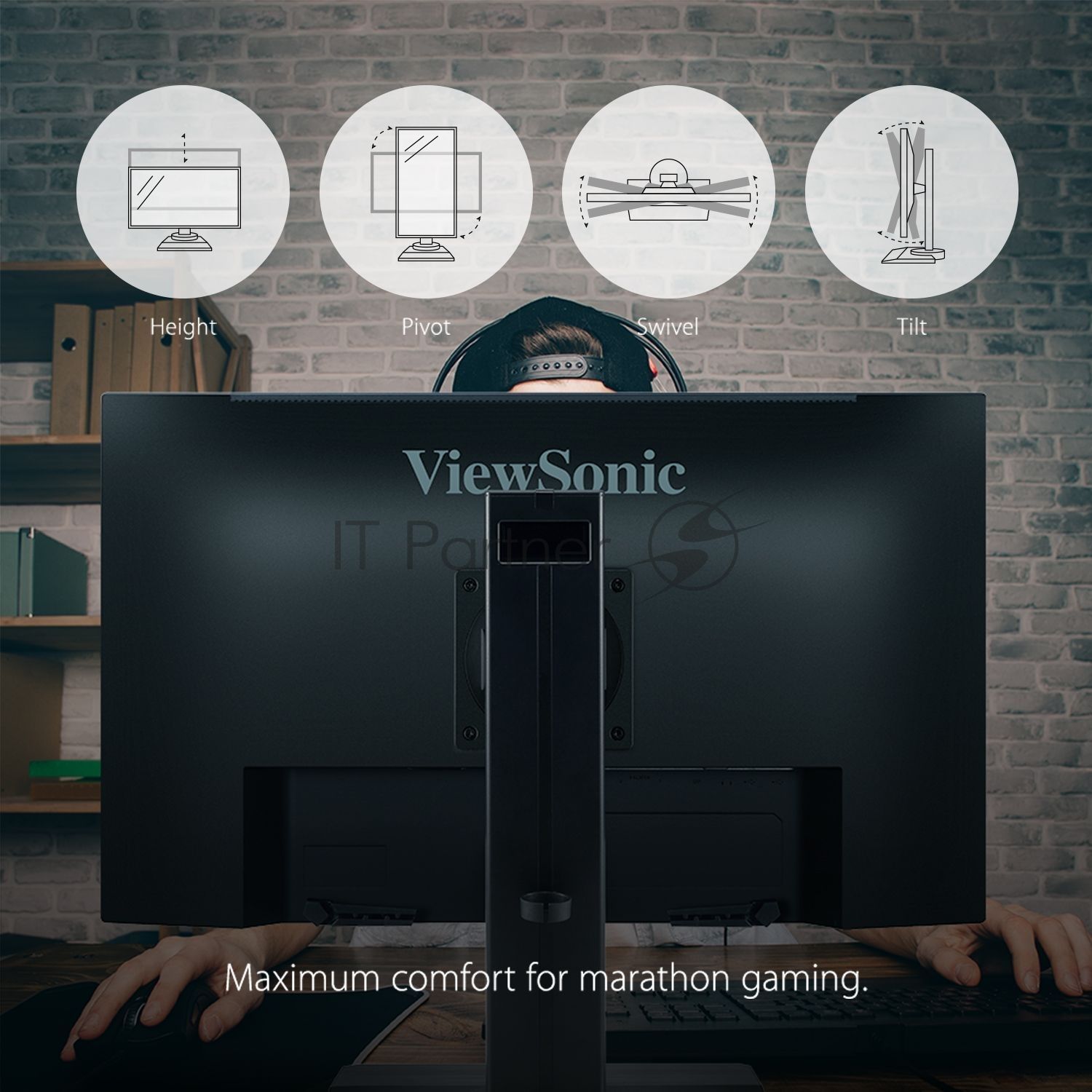 Монитор 23.8" ViewSonic XG2431 IPS 1920x1080, 240 Гц, 1 мс, 16:9, 350 кд/м², 2xHDMI, DisplayPort, HDR, Flicker Free, Low Blue Light, черный