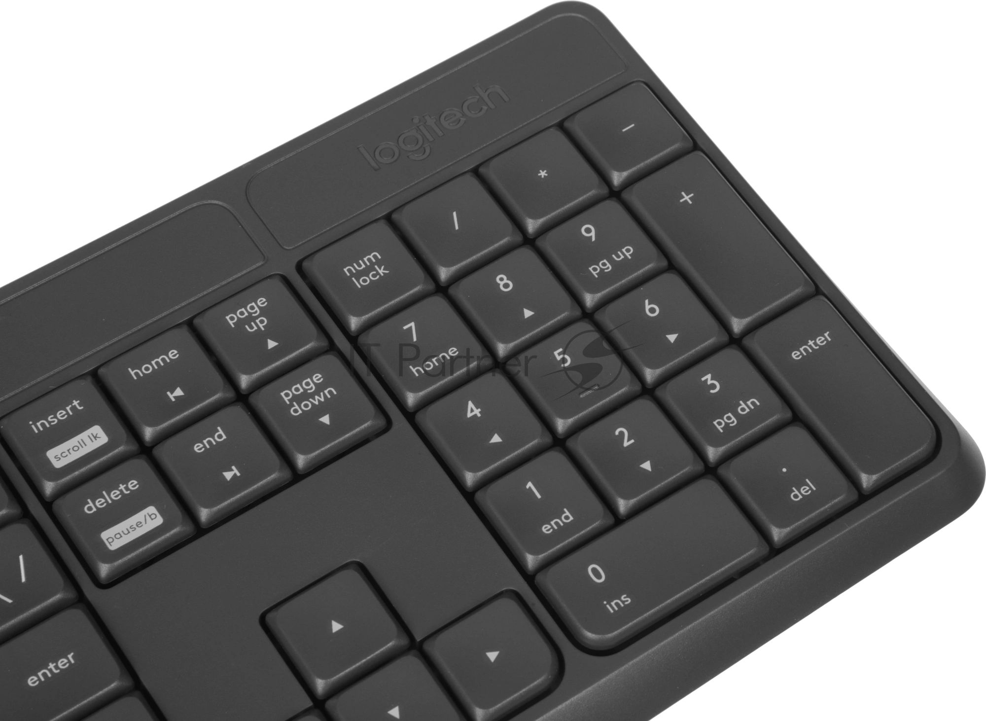 Комплект клавиатура+мышь Logitech MK235 беспроводной, USB, 1000 DPI, серый ( неоригинальная гравировка)