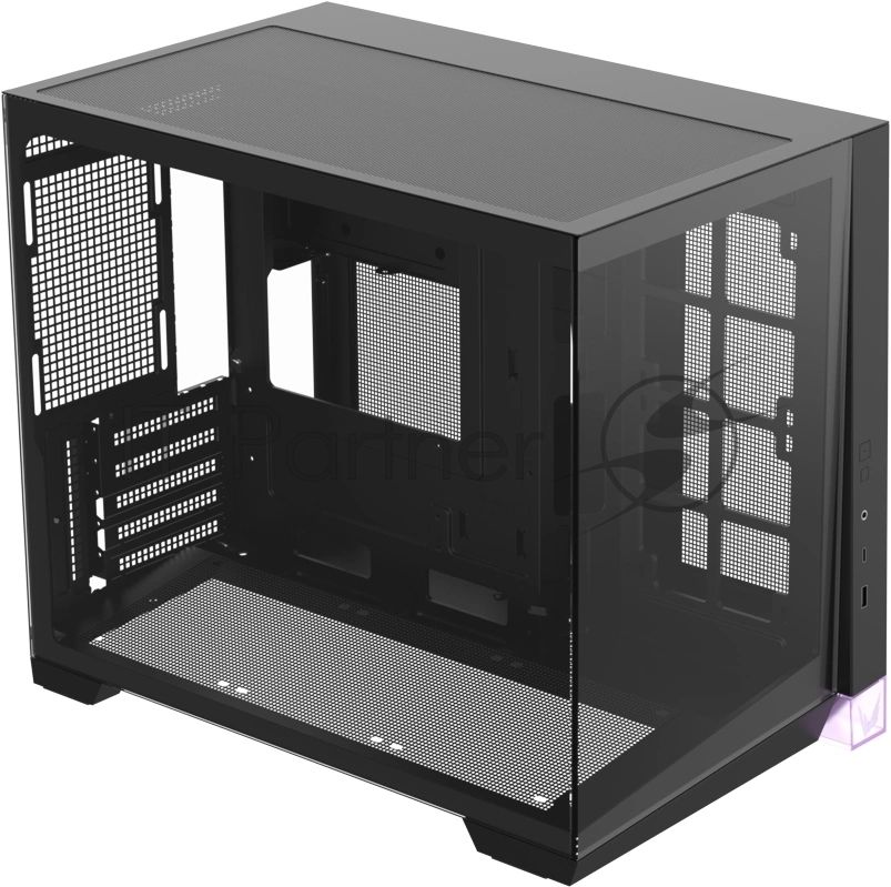 Корпус Formula Crystal Z4M черный без БП mATX 9x120mm 1xUSB3.0 audio bott PSU