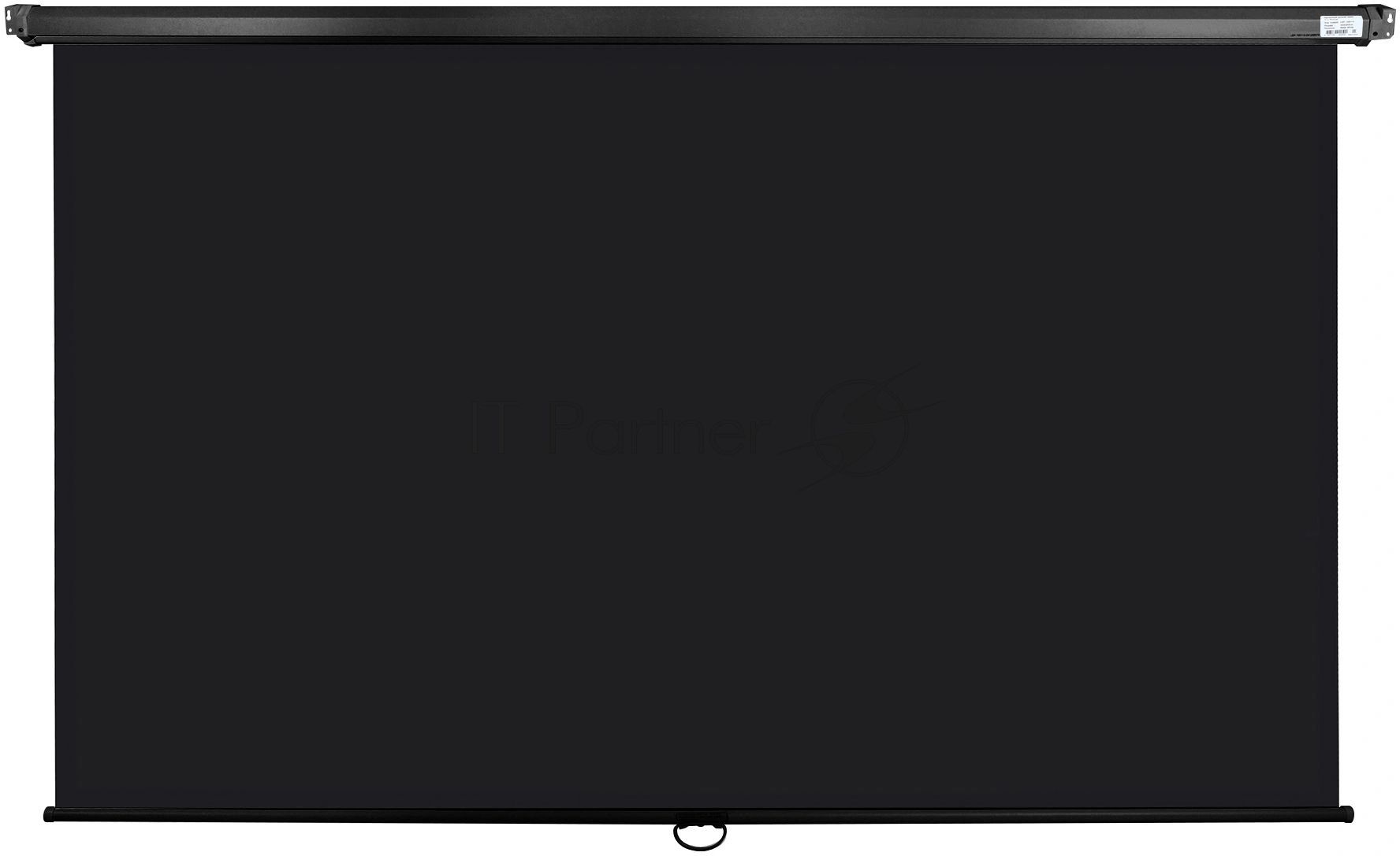Настенный экран Lumien LEP-100129 Eco Picture 137х192см (рабочая область 104х186 см) (84") Matte White верх.кайма 30 см, восьмигранный корпус, возможность потолочн./настенного крепления, 16:9, цвет корпуса черный (треугольная упаковка)
