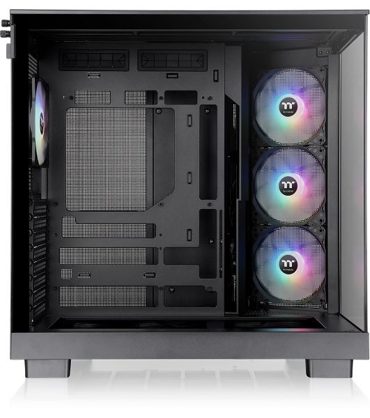 Компьютерный корпус Thermaltake View 380 XL TG ARGB черный без БП E-ATX 2x120мм 2xUSB3.0 audio bott PSU
