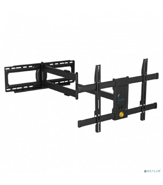 Кронштейн Kromax DIX-30 черный 2 шт/уп. Кр. стал. настенный для TV 32"-65", max 60 кг. 5 ст св., нак. ±10°, пов. ±90°, от ст. 85-1080 мм., max VESA 600x400 мм.