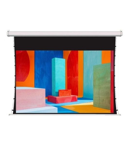 Экран для проектора S'OK SCPSMT-200x150FG-ED60 100" 4:3 настенно-потолочный, моторизованный с боковым натяжением, Fiberglass, белый, ED 60 см
