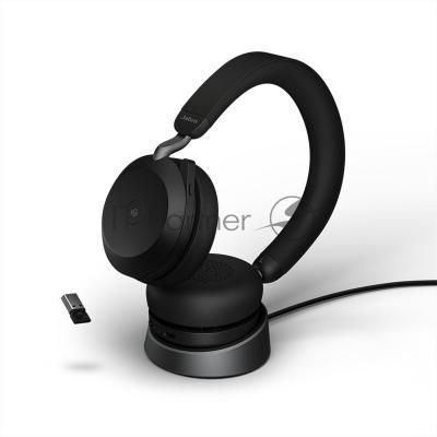 Гарнитура Jabra Evolve2 75 чёрный, беспроводная, Bluetooth, до 36 ч