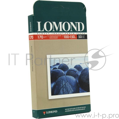 Фотобумага Lomond односторонняя, глянцевая, A6/170гр./50 листов