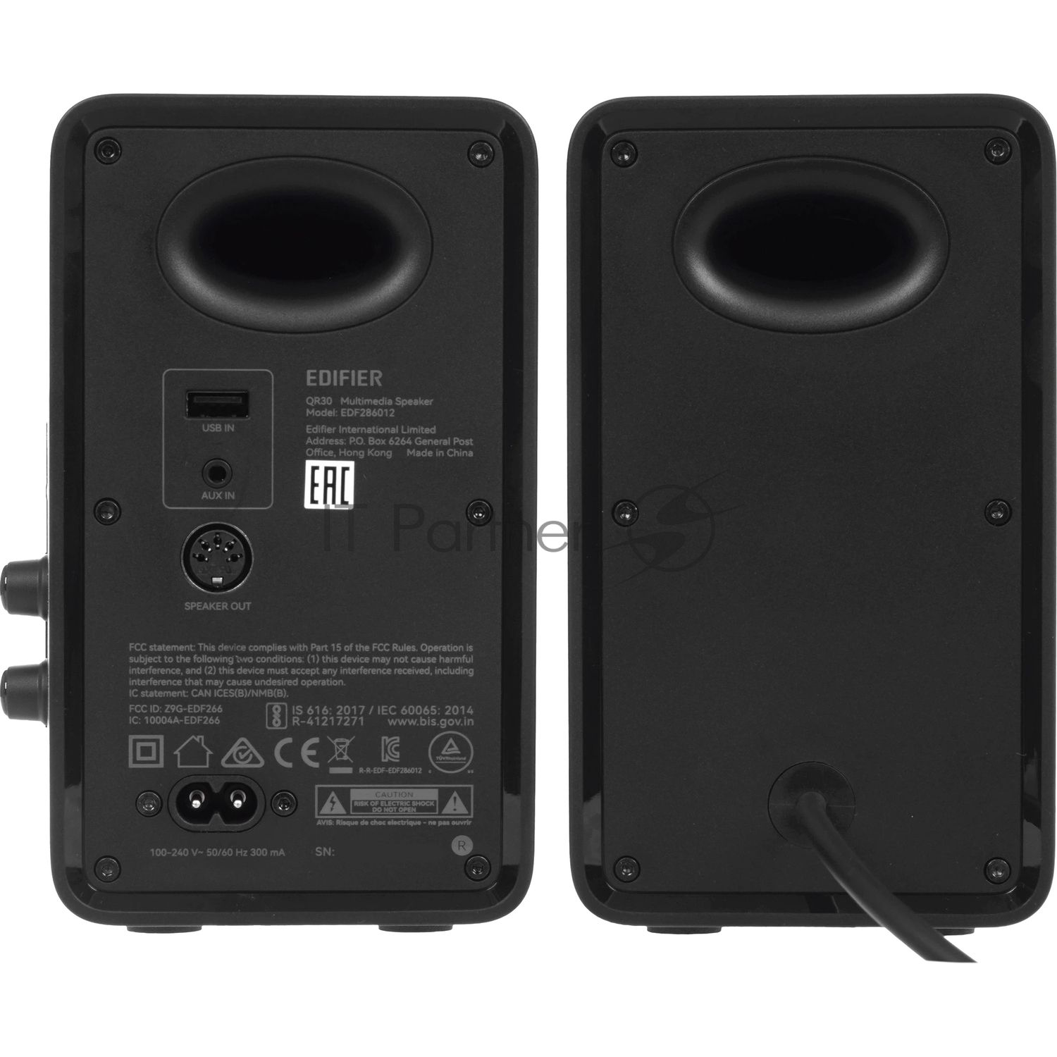 Акустическая система Edifier QR30 2.0 черный 30Вт