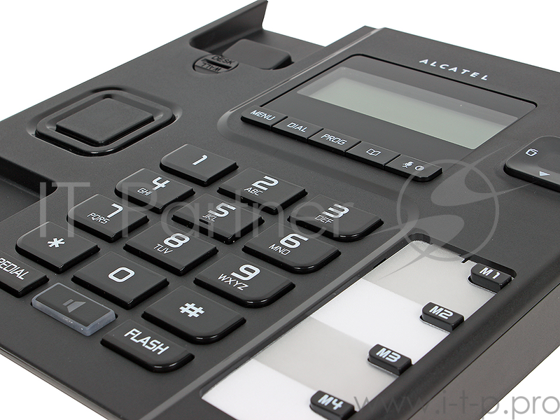Телефон проводной Alcatel T56 черный АОН, Display, Flash, Recall, Wall mt.
