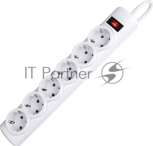 Сетевой фильтр Defender DFS 153 3 м, белый, 6 розеток