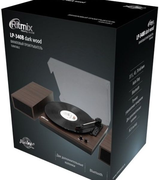 Виниловый проигрыватель RITMIX LP-340B