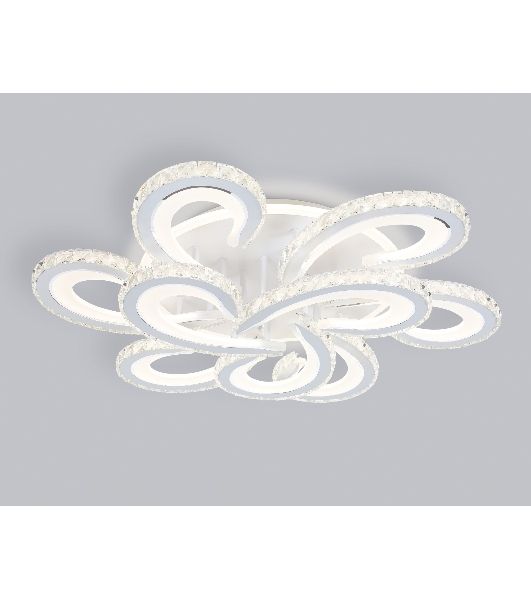 Потолочный светодиодный светильник Ambrella light FA1704/6+3 WH/CH белый/хром 255W 3000K-6400K 610*610*130 (ПДУ РАДИО 2.4G)