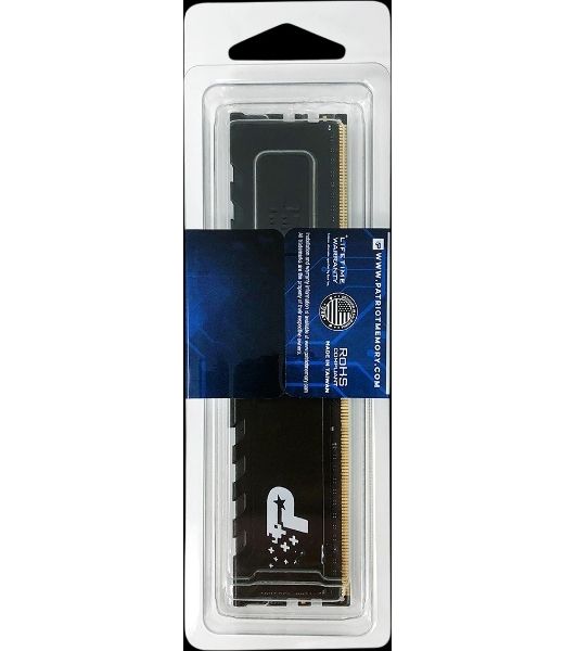 Оперативная память Patriot Memory 8GB DDR4 2666MHz RTL PC4-21300 CL19 DIMM 288-pin 1.2В single rank с радиатором Ret