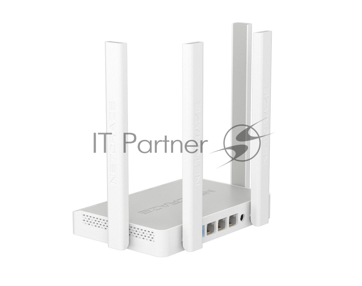 Гигабитный интернет-центр Netcraze Speedster (NC-3013) с Mesh Wi-Fi 5 AC1200, 4-портовым Smart-коммутатором и переключателем режима роутер/ретранслятор