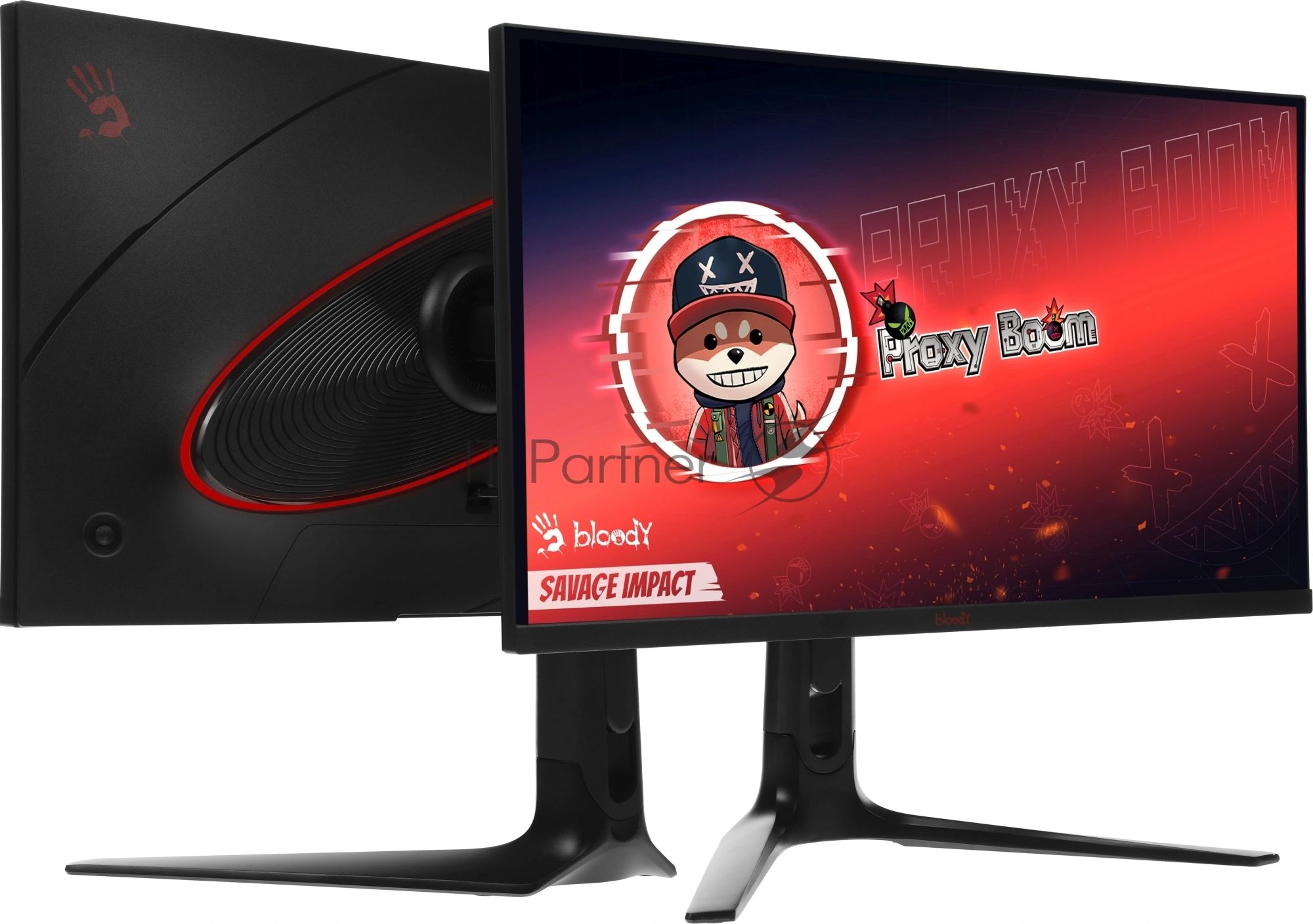 Монитор 27" BLOODY MN272Q IPS 2560x1440, 240 Гц, 5 мс, 16:9, 400 кд/м², 2xHDMI, 2xDisplayPort, трехсторонний безрамочный дизайн, Flicker Free, Low Blue Light, HDR10, темно-серый