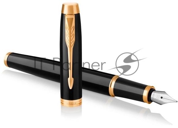 Ручка перьевая Parker IM Core F321 (CW1931645) Black GT F сталь нержавеющая подар.кор.