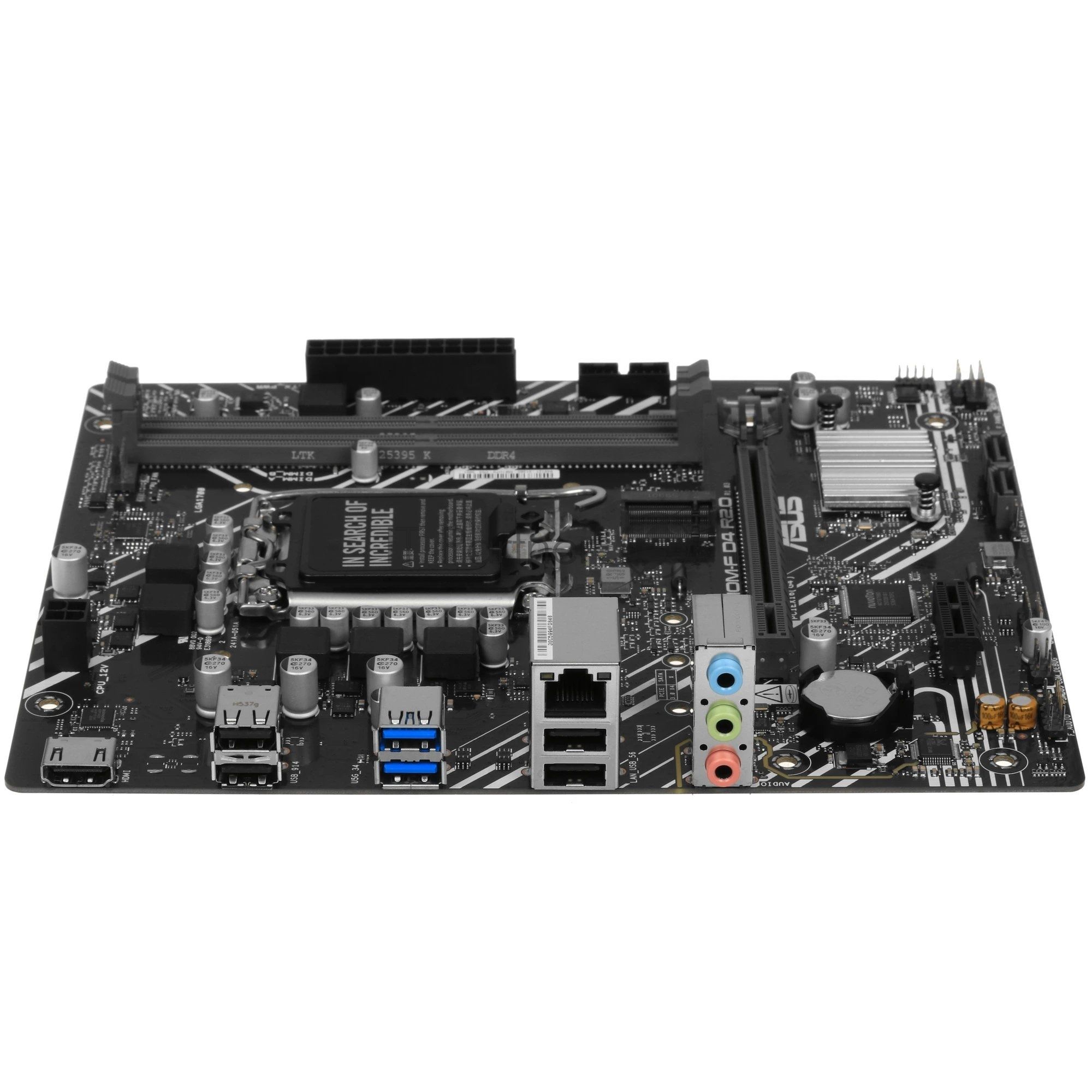 Материнская плата ASUS PRIME H610M-F D4 R2.0, LGA1700, Intel H610, 2xDDR4, 2xSATA, 1xM.2 PCIe 3.0 x4, 1xPCIe 4.0 x16, 1xPCIe 3.0 x1, 1xHDMI, 1x 1Gb LAN, 2xUSB 3.2 Gen1, 4xUSB 2.0, 3x3.5 мм, 7.1, microATX